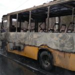 В Ярковском районе загорелся школьный автобус